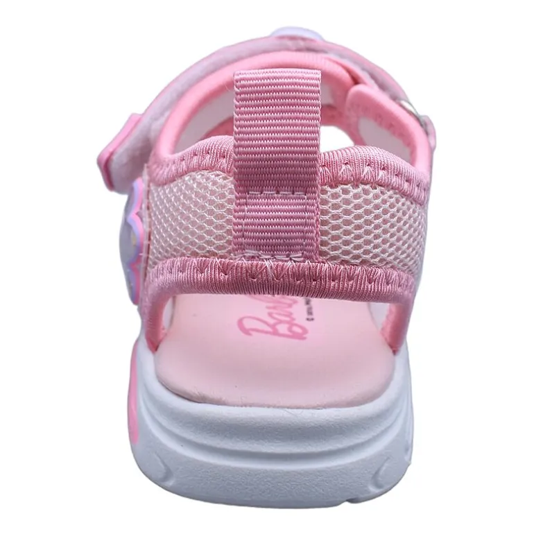 Barbie Light Up Toddler Girls Barbie Adjustable Strap Footbed Sandals