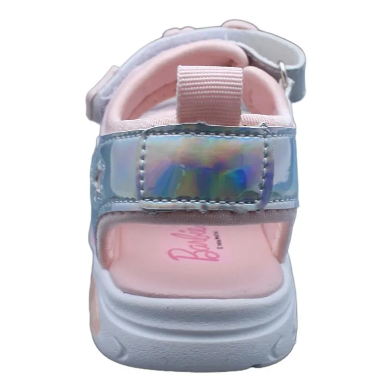 Barbie Light Up Toddler Girls Barbie Adjustable Strap Footbed Sandals