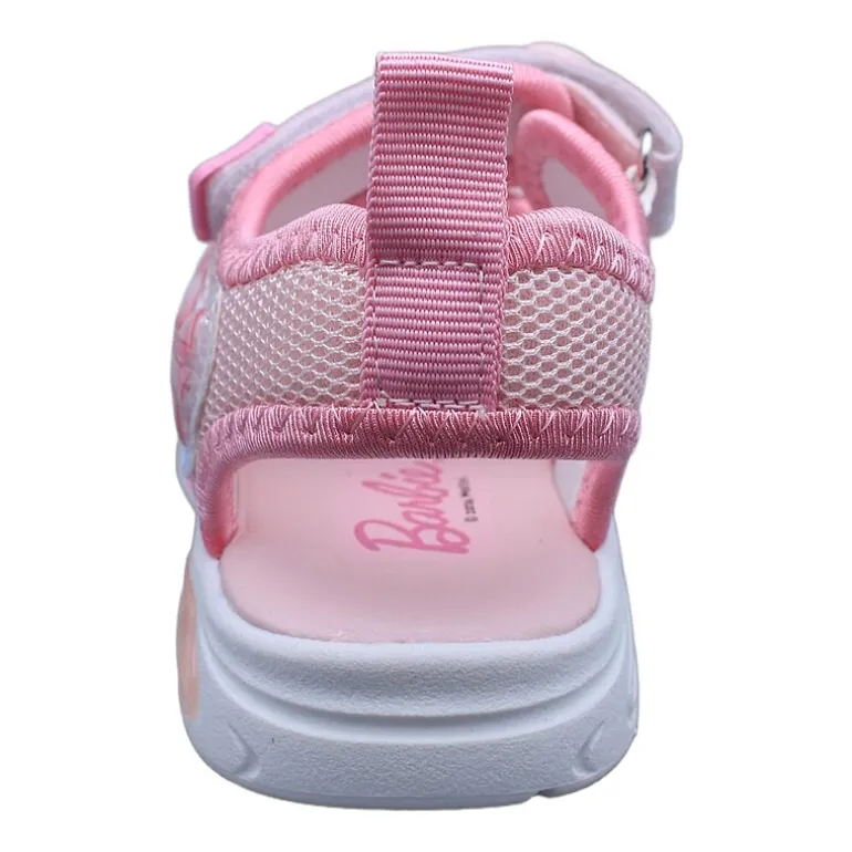 Barbie Light Up Toddler Girls Barbie Adjustable Strap Footbed Sandals