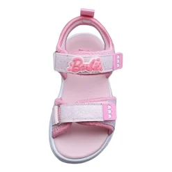 Barbie Light Up Toddler Girls Barbie Adjustable Strap Footbed Sandals