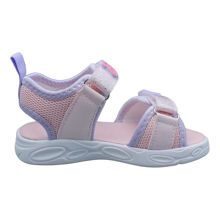 Barbie Light Up Toddler Girls Barbie Adjustable Strap Footbed Sandals
