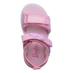 Barbie Light Up Toddler Girls Barbie Adjustable Strap Footbed Sandals