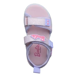 Barbie Light Up Toddler Girls Barbie Adjustable Strap Footbed Sandals