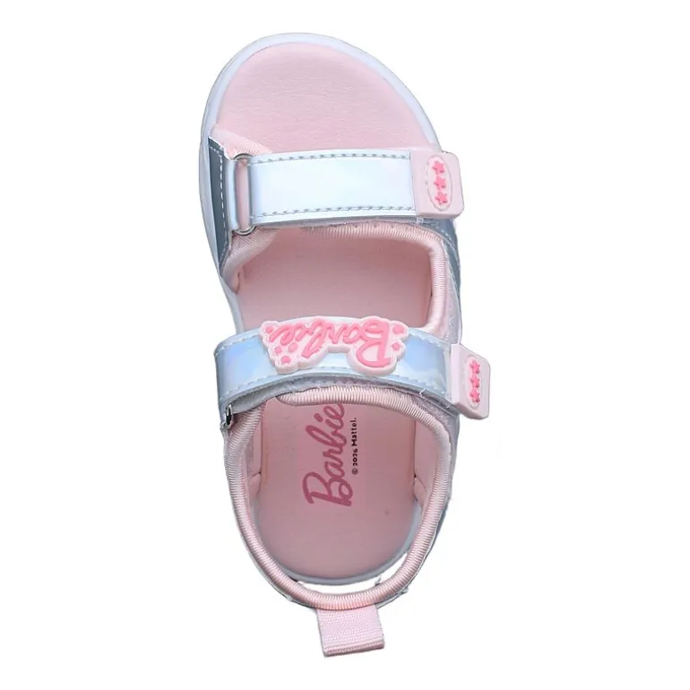Barbie Light Up Toddler Girls Barbie Adjustable Strap Footbed Sandals