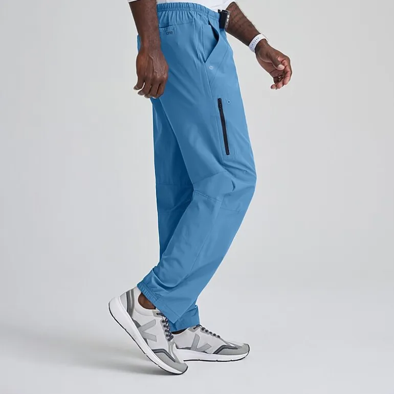 Barco One 0217 Amplify 7-Pocket Zip-Fly Mens Big and Tall Tag Free Stretch Fabric Moisture Wicking Scrub Pant