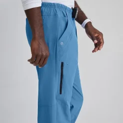 Barco One 0217 Amplify 7-Pocket Zip-Fly Mens Big and Tall Tag Free Stretch Fabric Moisture Wicking Scrub Pant