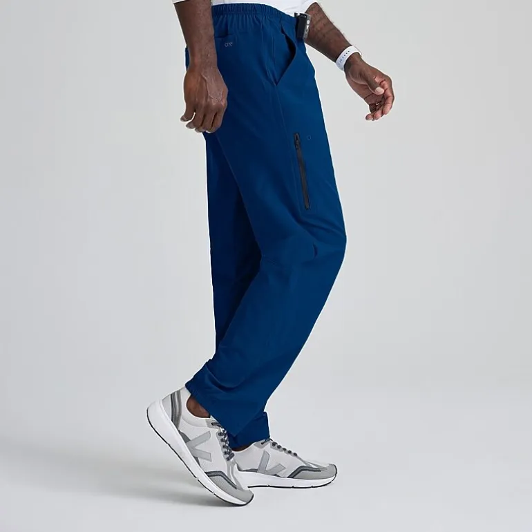 Barco One 0217 Amplify 7-Pocket Zip-Fly Mens Big and Tall Tag Free Stretch Fabric Moisture Wicking Scrub Pant