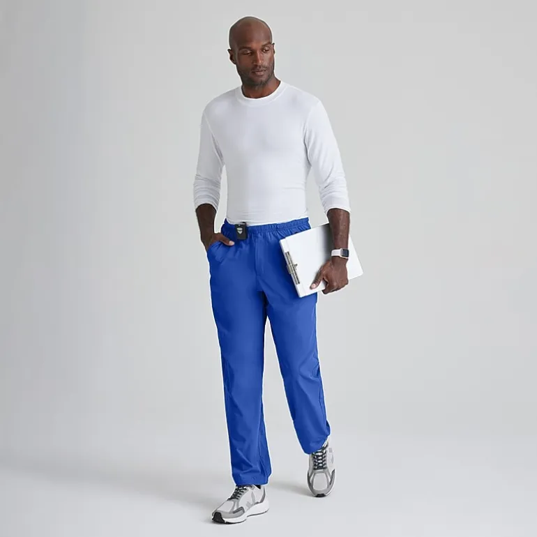 Barco One 0217 Amplify 7-Pocket Zip-Fly Mens Big and Tall Tag Free Stretch Fabric Moisture Wicking Scrub Pant