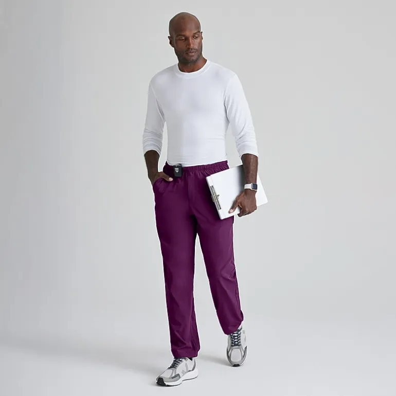 Barco One 0217 Amplify 7-Pocket Zip-Fly Mens Big and Tall Tag Free Stretch Fabric Moisture Wicking Scrub Pant