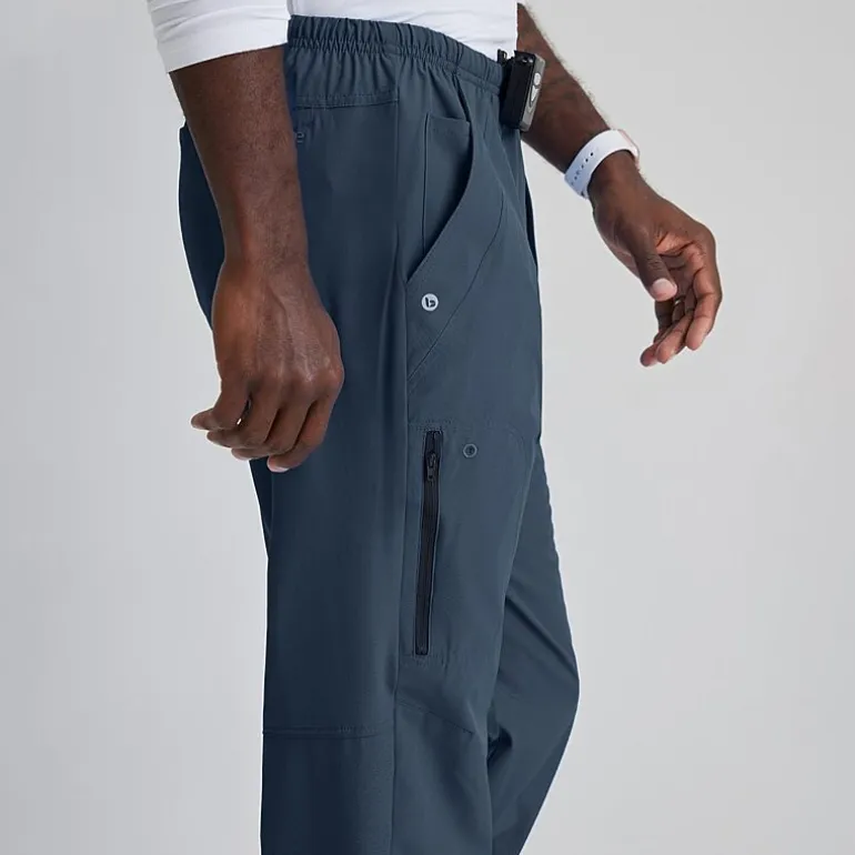 Barco One 0217 Amplify 7-Pocket Zip-Fly Mens Big and Tall Tag Free Stretch Fabric Moisture Wicking Scrub Pant
