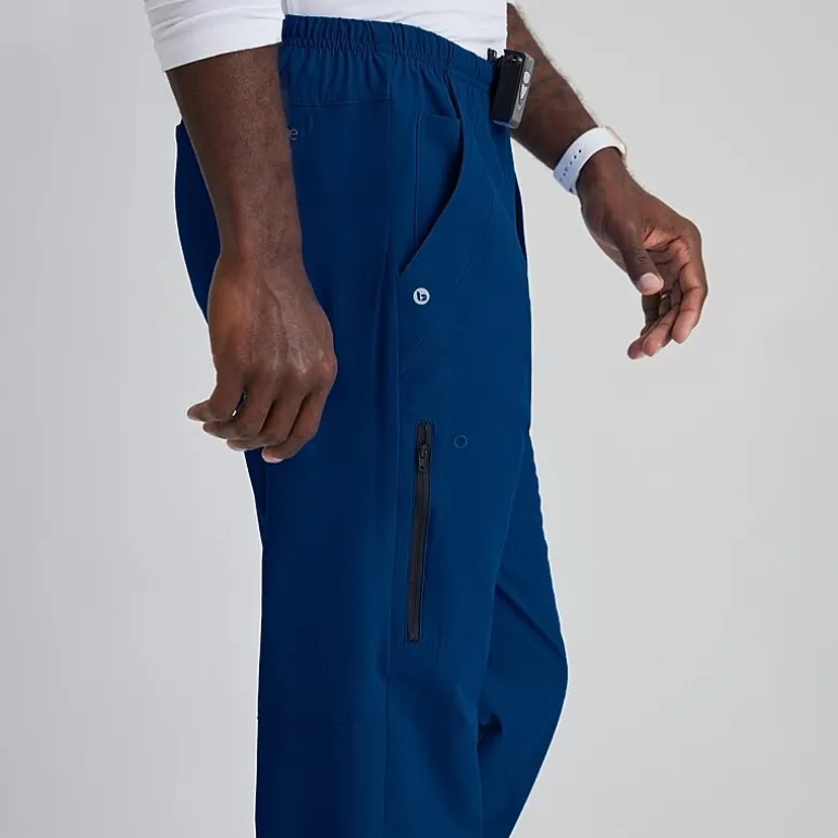 Barco One 0217 Amplify 7-Pocket Zip-Fly Mens Big and Tall Tag Free Stretch Fabric Moisture Wicking Scrub Pant