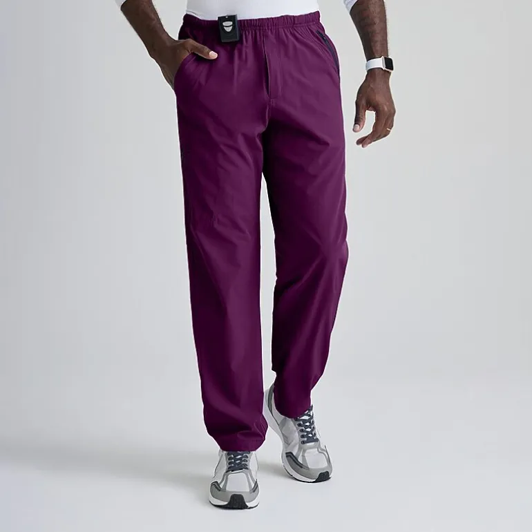 Barco One 0217 Amplify 7-Pocket Zip-Fly Mens Big and Tall Tag Free Stretch Fabric Moisture Wicking Scrub Pant