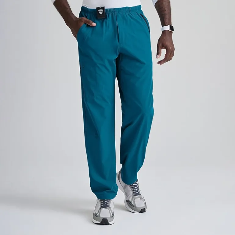 Barco One 0217 Amplify 7-Pocket Zip-Fly Mens Big and Tall Tag Free Stretch Fabric Moisture Wicking Scrub Pant