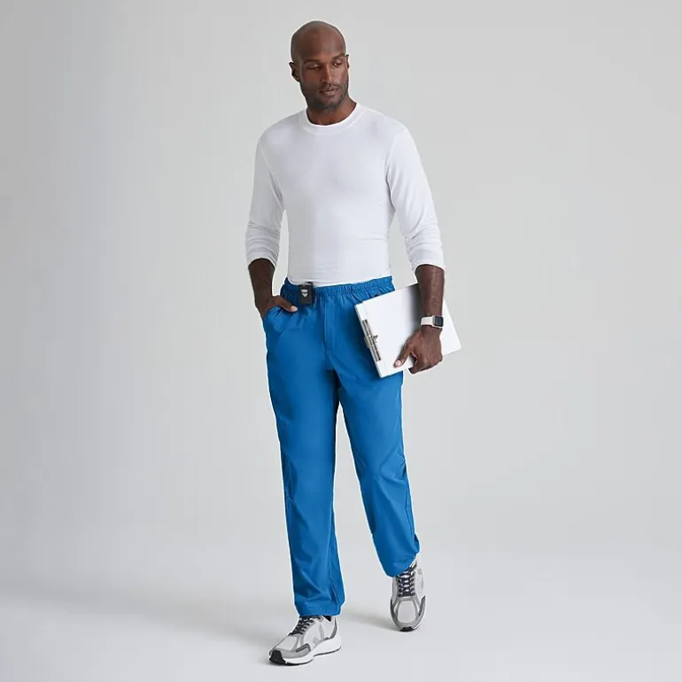 Barco One 0217 Amplify 7-Pocket Zip-Fly Mens Big and Tall Tag Free Stretch Fabric Moisture Wicking Scrub Pant