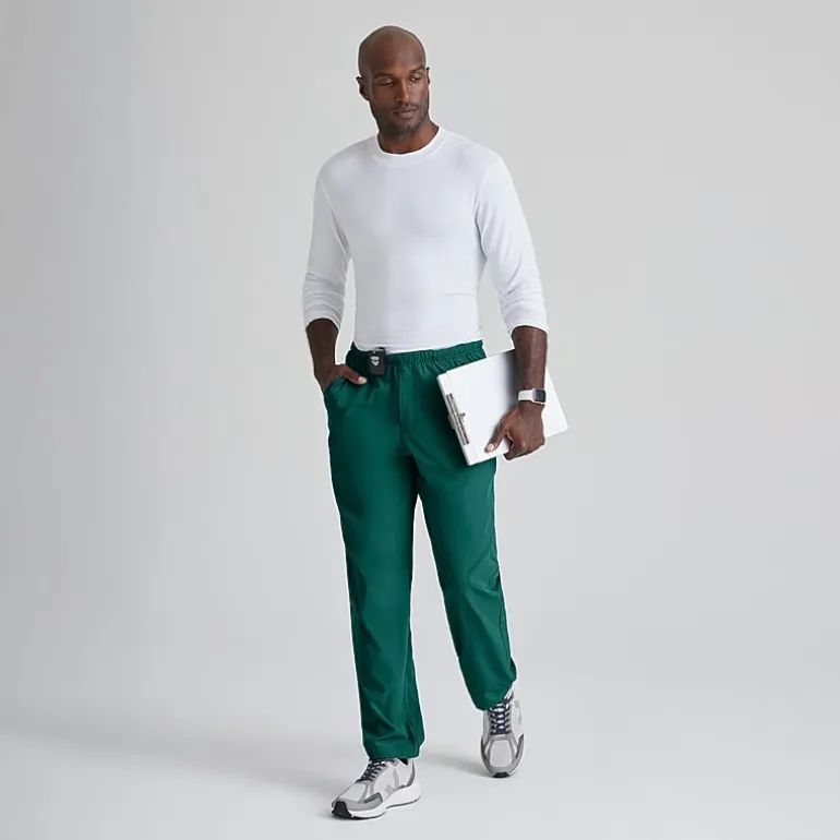 Barco One 0217 Amplify 7-Pocket Zip-Fly Mens Big and Tall Tag Free Stretch Fabric Moisture Wicking Scrub Pant