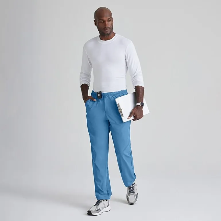 Barco One 0217 Amplify 7-Pocket Zip-Fly Mens Big and Tall Tag Free Stretch Fabric Moisture Wicking Scrub Pant
