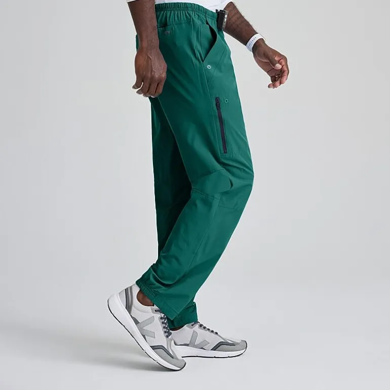 Barco One 0217 Amplify 7-Pocket Zip-Fly Mens Big and Tall Tag Free Stretch Fabric Moisture Wicking Scrub Pant