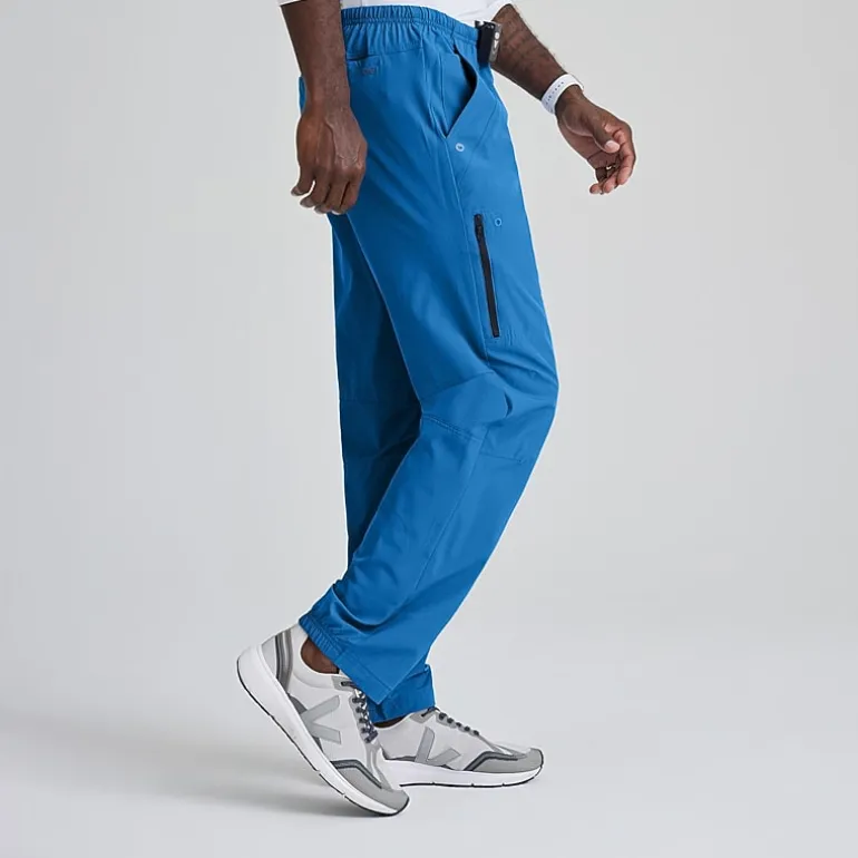 Barco One 0217 Amplify 7-Pocket Zip-Fly Mens Big and Tall Tag Free Stretch Fabric Moisture Wicking Scrub Pant