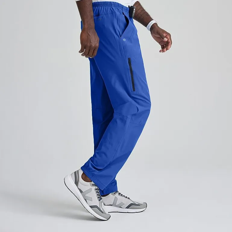Barco One 0217 Amplify 7-Pocket Zip-Fly Mens Big and Tall Tag Free Stretch Fabric Moisture Wicking Scrub Pant