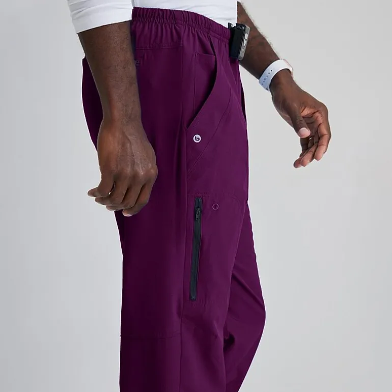 Barco One 0217 Amplify 7-Pocket Zip-Fly Mens Big and Tall Tag Free Stretch Fabric Moisture Wicking Scrub Pant