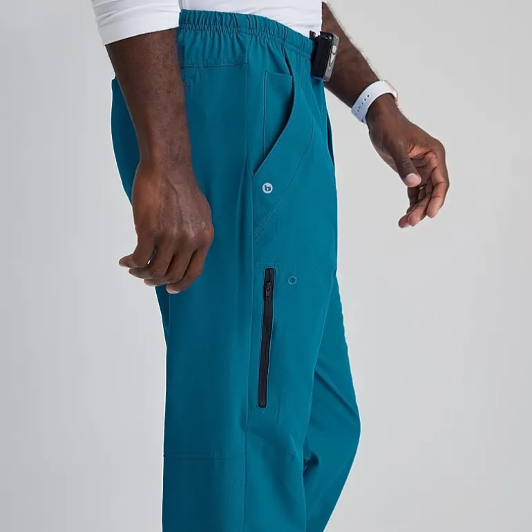 Barco One 0217 Amplify 7-Pocket Zip-Fly Mens Big and Tall Tag Free Stretch Fabric Moisture Wicking Scrub Pant