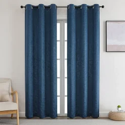 Bard Grommet Top Blackout Set of 2 Curtain Panel