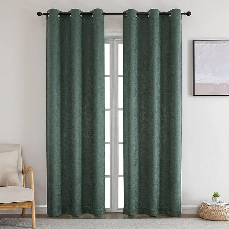 Bard Grommet Top Blackout Set of 2 Curtain Panel