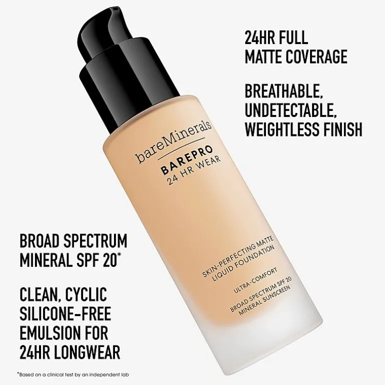 bareMinerals Barepro® 24hr Wear Skin-Perfecting Matte Liquid Foundation Mineral SPF 20