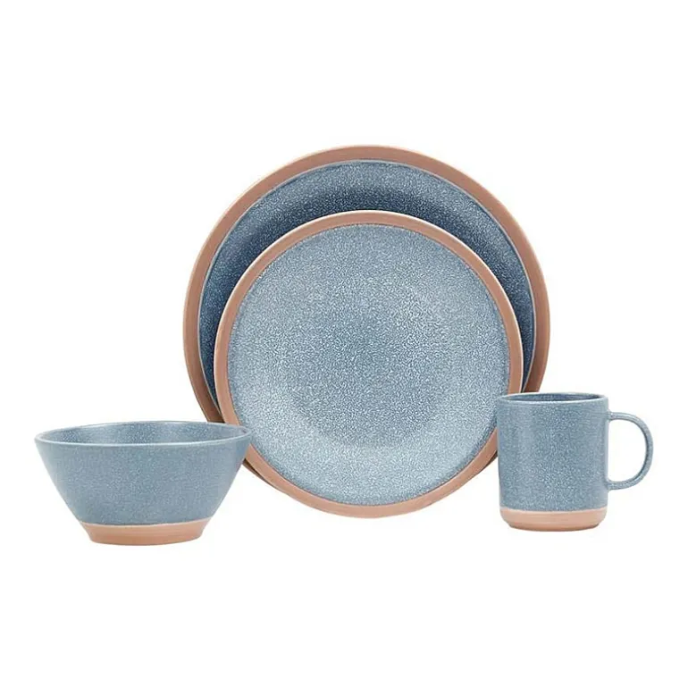 Baum Sahara Blue 16-pc. Ceramic Dinnerware Set