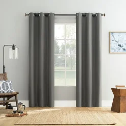 Bayline Grommet Top Blackout Set of 2 Curtain Panel