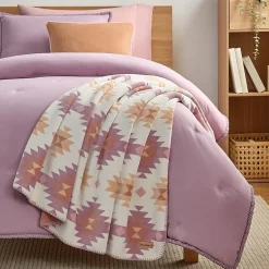 Bearpaw Canyon Reversible Coco Plush Throw