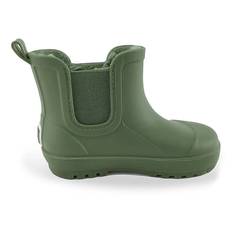BEARPAW Toddler Chelsea Rain Boots with Faux-Fur Lining