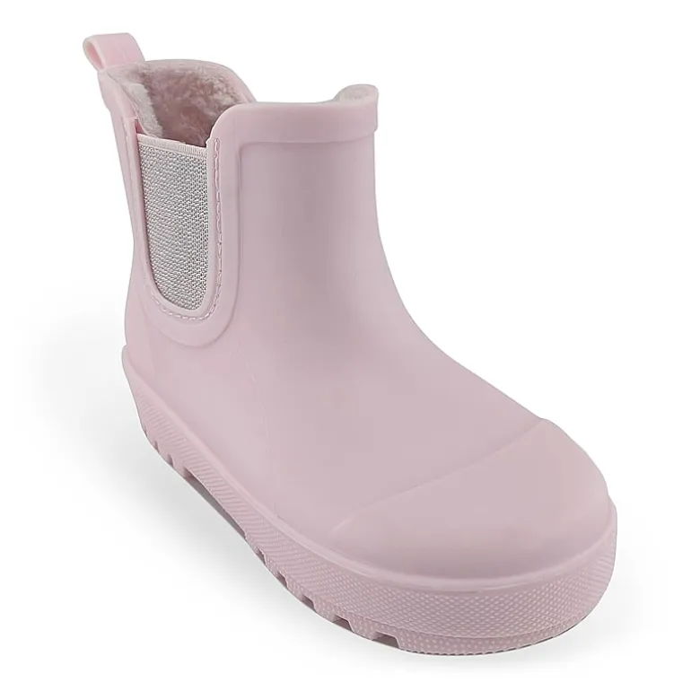 BEARPAW Toddler Chelsea Rain Boots with Faux-Fur Lining