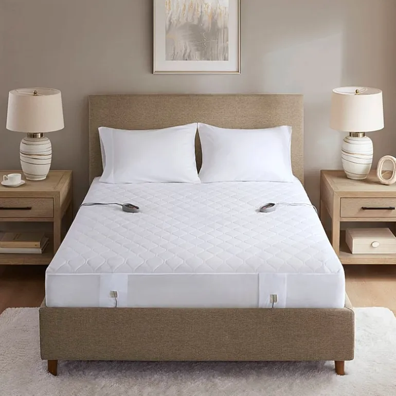 Beautyrest™ Cotton Blend Heated Electric Mattress Pad-5 Heat Settings 10hr Auto off