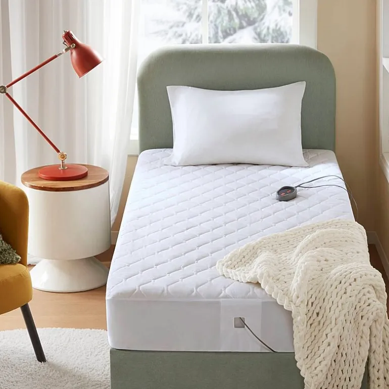 Beautyrest™ Cotton Blend Heated Electric Mattress Pad-5 Heat Settings 10hr Auto off