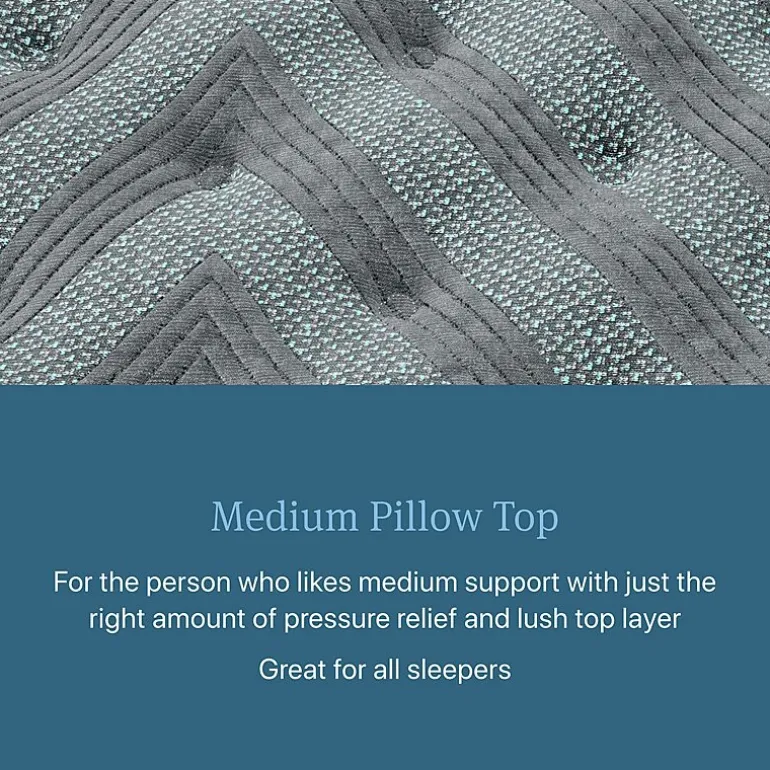 Beautyrest Level One 14.25" Medium Pillow top - Mattress + Box Spring