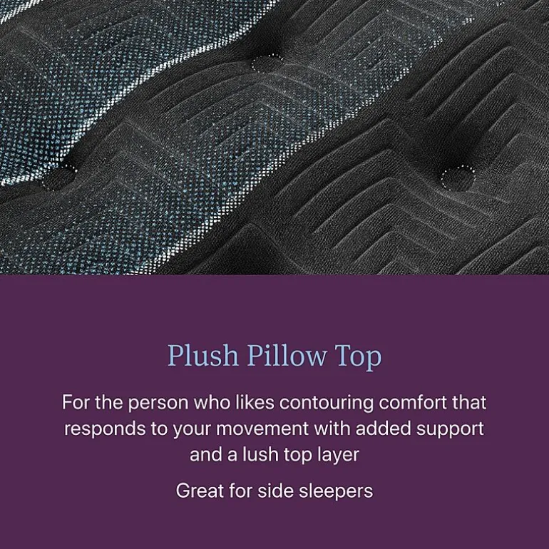 Beautyrest World Class Level Four 16.25" Plush Pillow top - Mattress + Box Spring