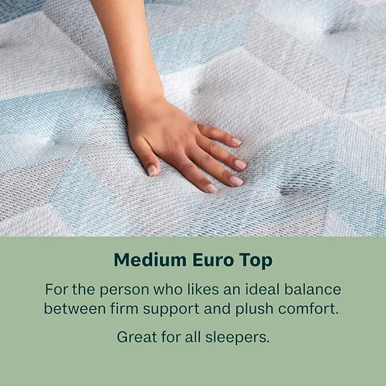 BeautySleep Dream Weaver 12.25" Medium Euro Top - Mattress + Box Spring