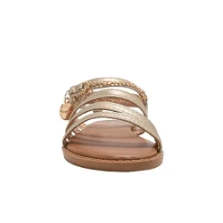 bebe Girl's Fashion Sandals - Dressy Shoes with Decorative Chain and Charms