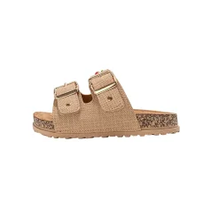 bebe Girl's Footbed Slide Sandals with Cherry Accents