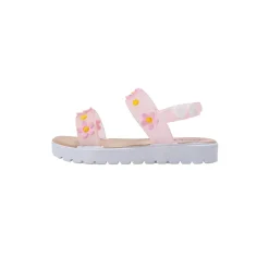 bebe Toddler Girl's Sandals with Back Strap and Daisy Detail