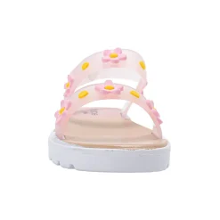 bebe Toddler Girl's Sandals with Back Strap and Daisy Detail