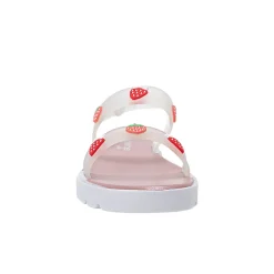bebe Toddler Girl's Strawberry Charm Sandals with Adjustable Heel Strap