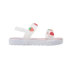 bebe Toddler Girl's Strawberry Charm Sandals with Adjustable Heel Strap