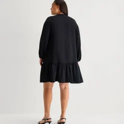 Be by CHETTA B Womens Plus 3/4 Sleeve Shirt Dress