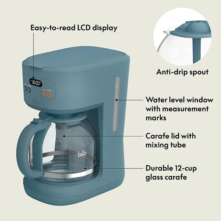 bella 12-Cup Programmable Coffee Maker