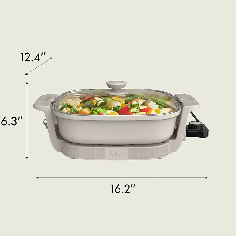 bella Make & Take Electric Skillet, Fits-anywhere™ kitchenware