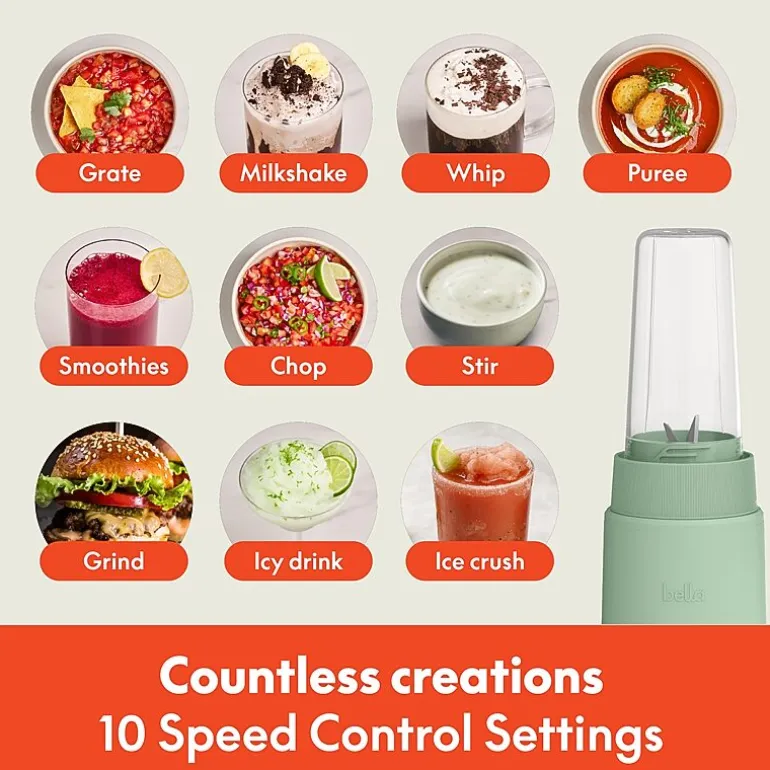 bella 6pc. Rocket Blender, Fits-anywhere™ kitchenware
