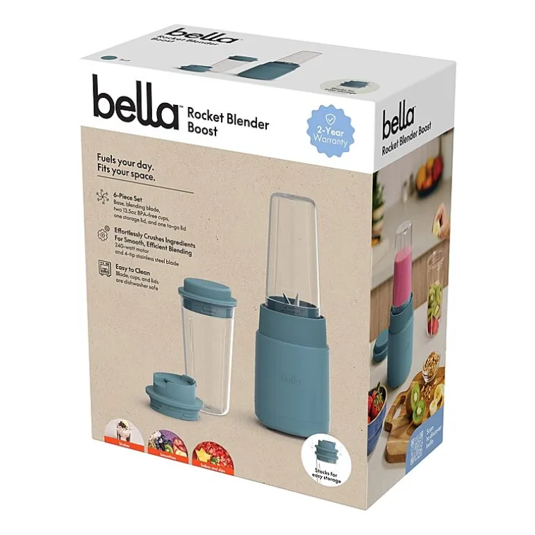bella 6pc. Rocket Blender, Fits-anywhere™ kitchenware