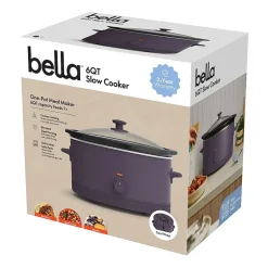 bella 6Qt Manual Slow Cooker, Fits-anywhere™ kitchenware
